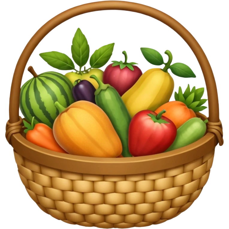 panier de fruits et légumes emoji