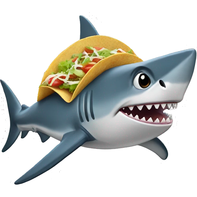 shark taco emoji