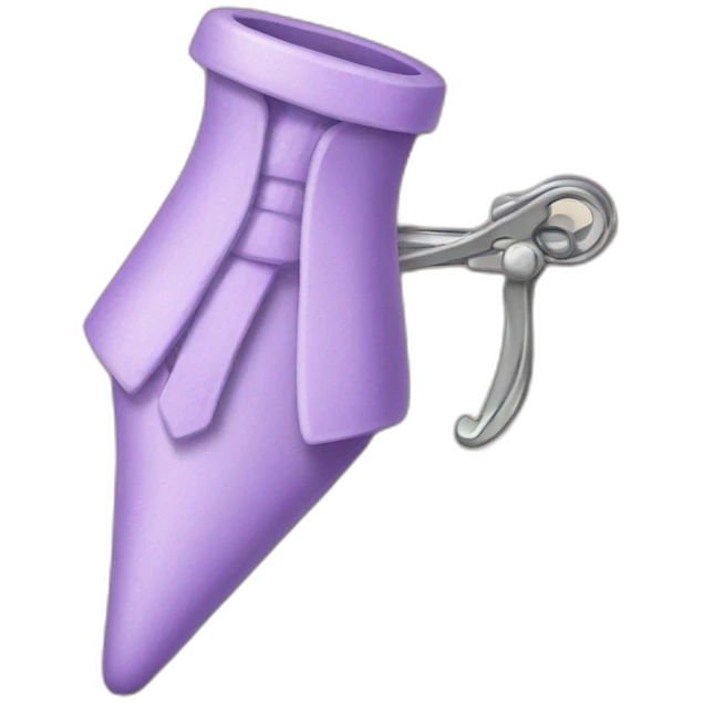 lilac clothe pin emoji