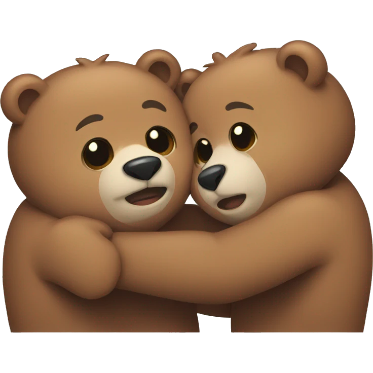 Bears hugging emoji