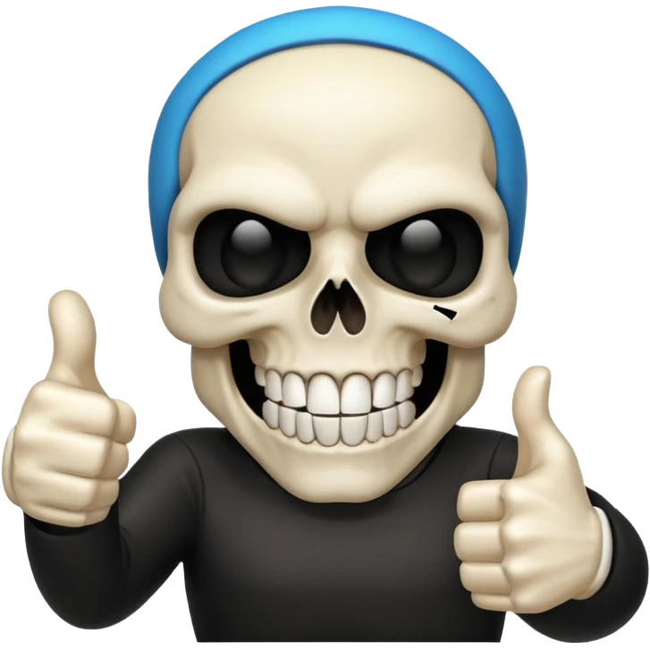 Skull punisher giving thumbs up emoji