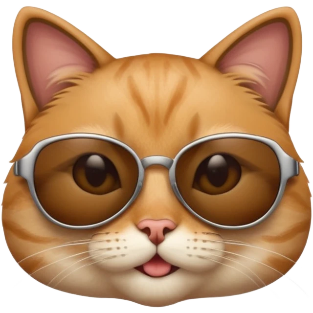Cat wearing sunglasses emoji