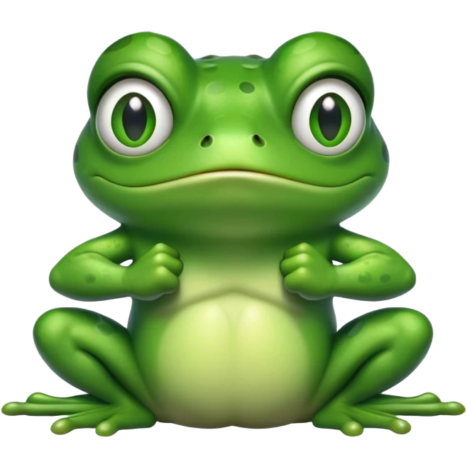 angry frog with clenched fists emoji