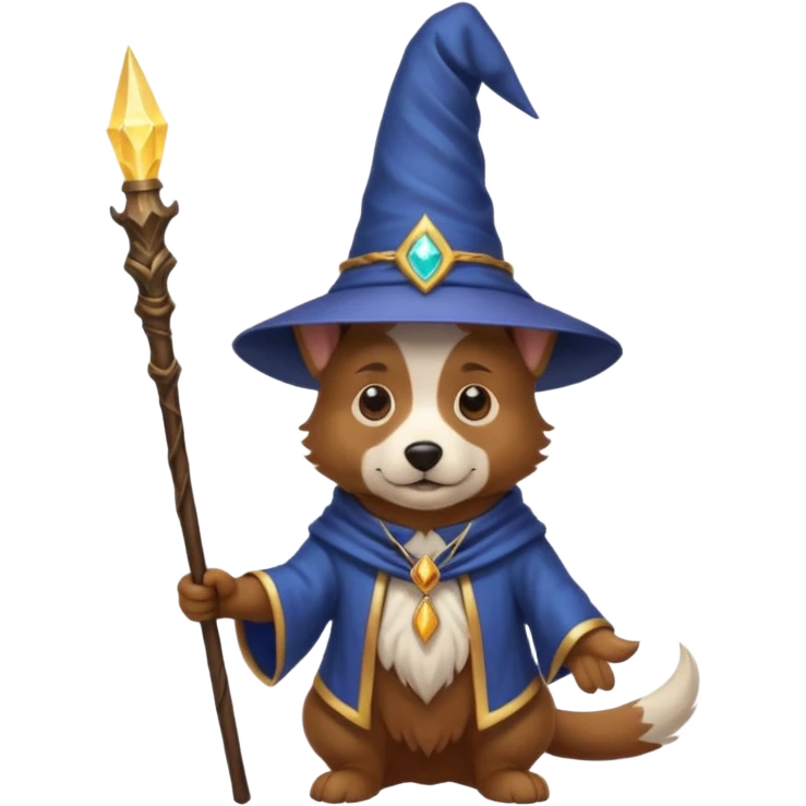 Dog wizard emoji