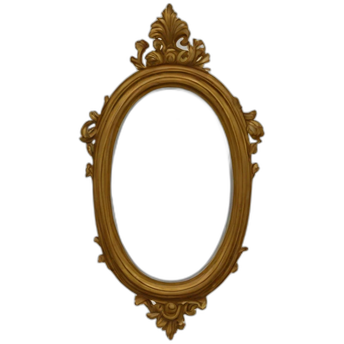 A victorian mirror emoji
