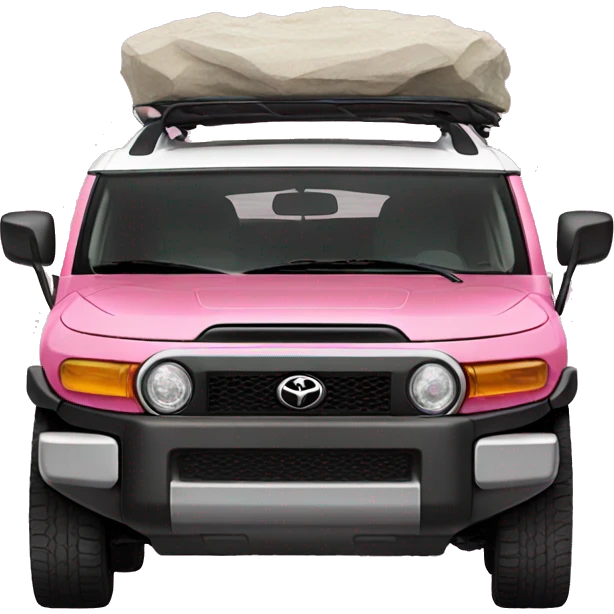 Pink Toyota FJ cruiser emoji