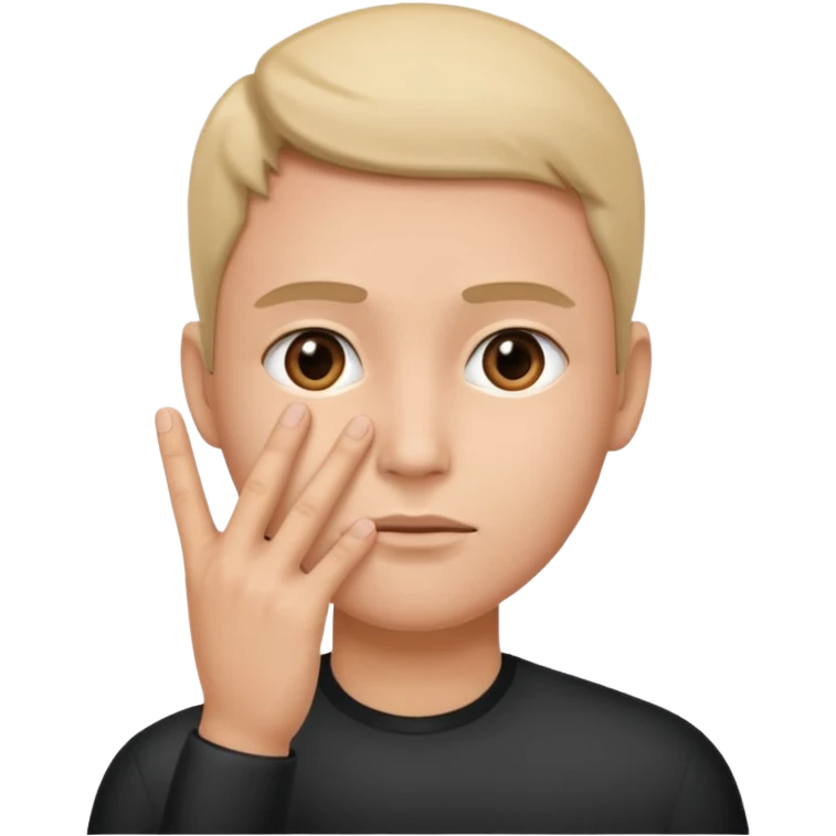 estas seguro preguntado  con mano en la cara de seguridad emoji