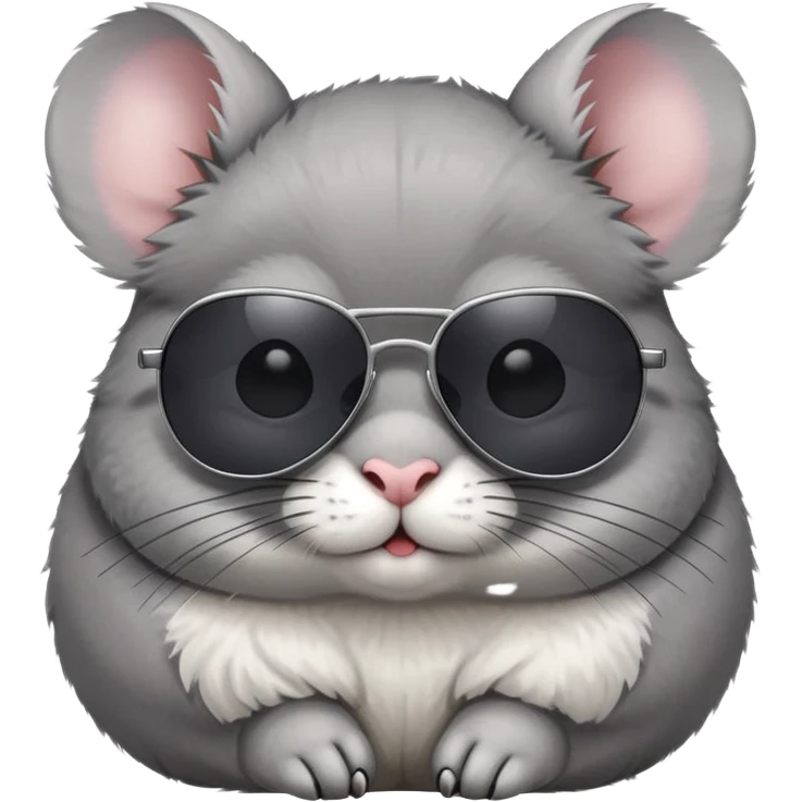 chinchilla with sunglasses emoji