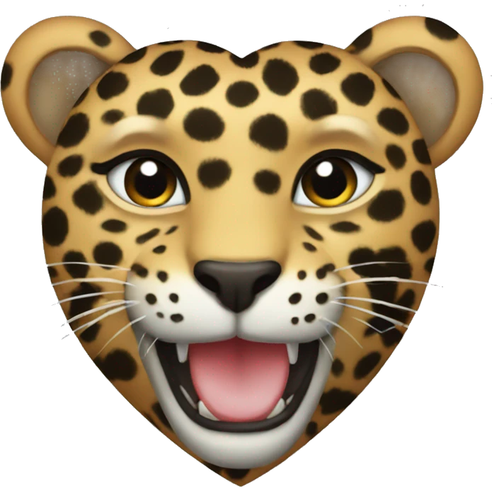 leopard heart  emoji