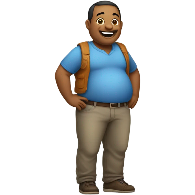 Fat guy emoji
