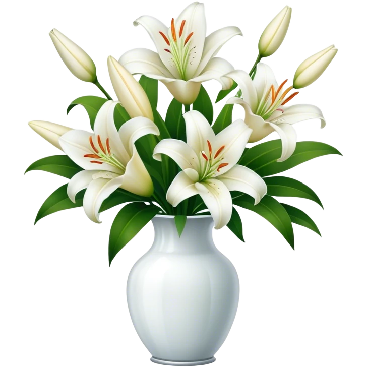 Lilies In vase emoji
