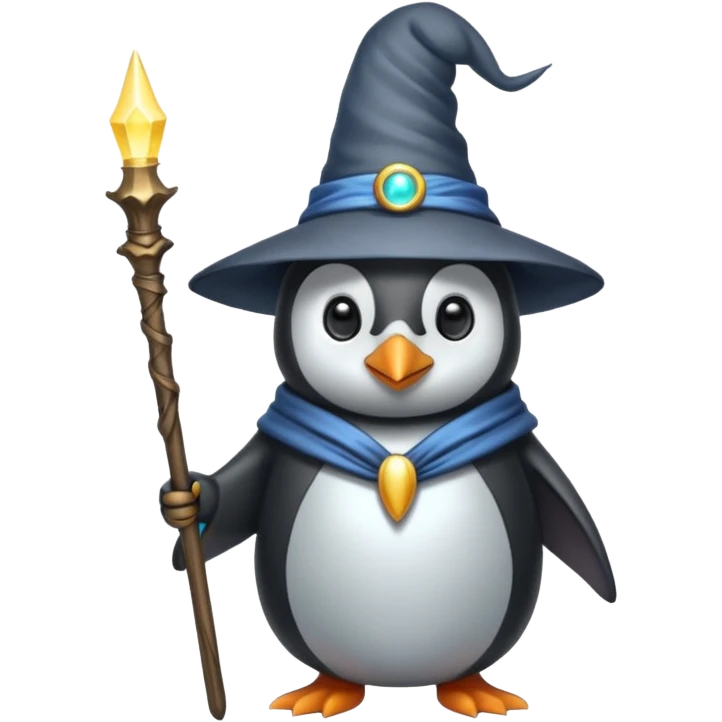 Penguin Wizard emoji