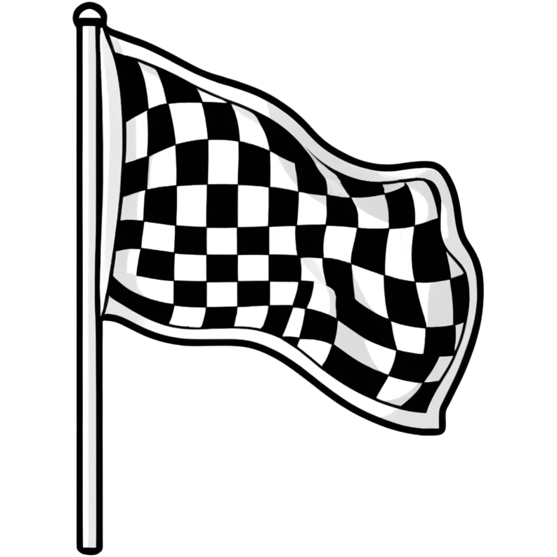 checkered racing flag emoji