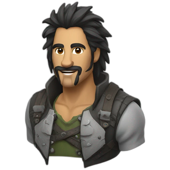 lobo sorrindo emoji