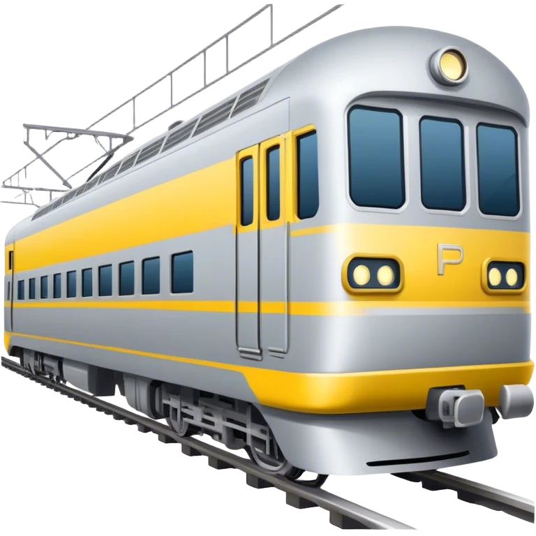 Australian passenger train (Iconic colour: Silver and yellow) emoji