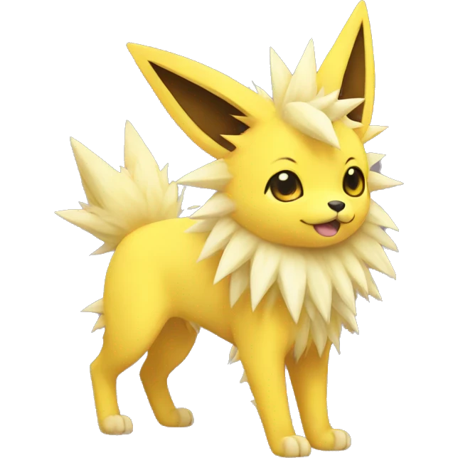 Kawaii Jolteon full body emoji