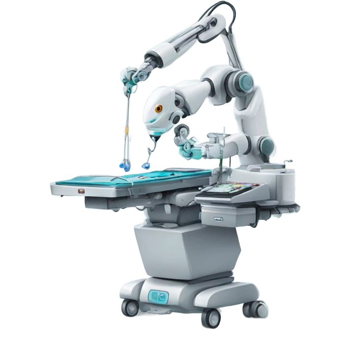 Robots performing surgery emoji