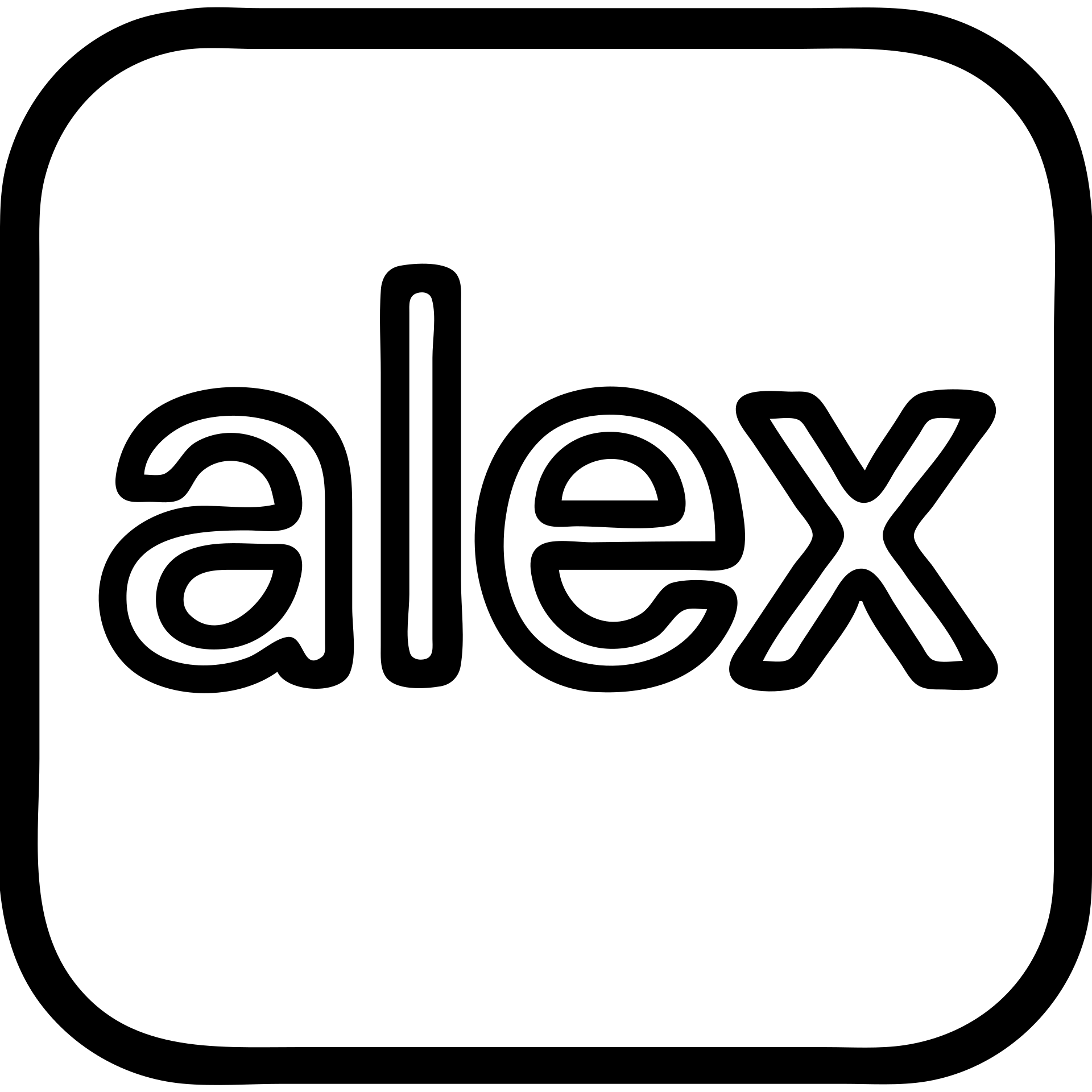 the name 'alex' in a modern icon style, clean lines, minimal, suitable for app icon emoji