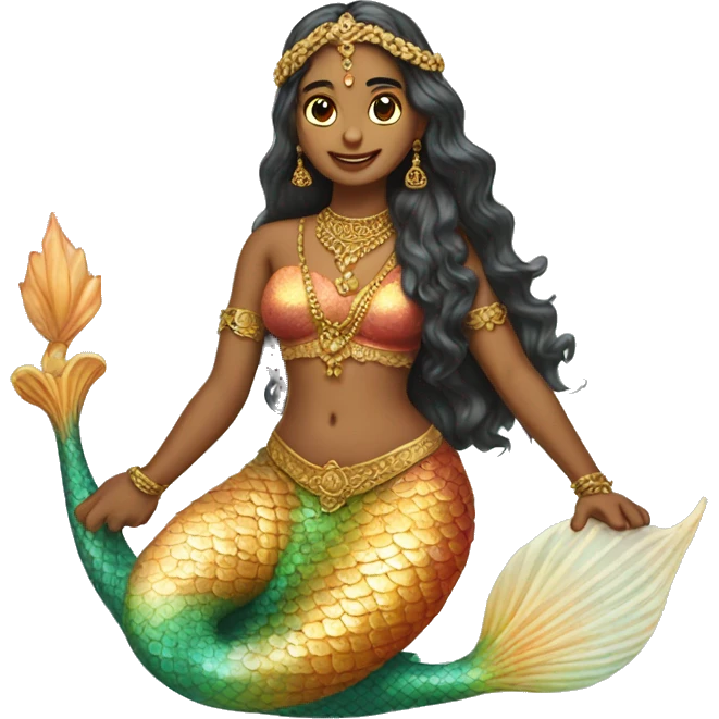 mermaid of India emoji