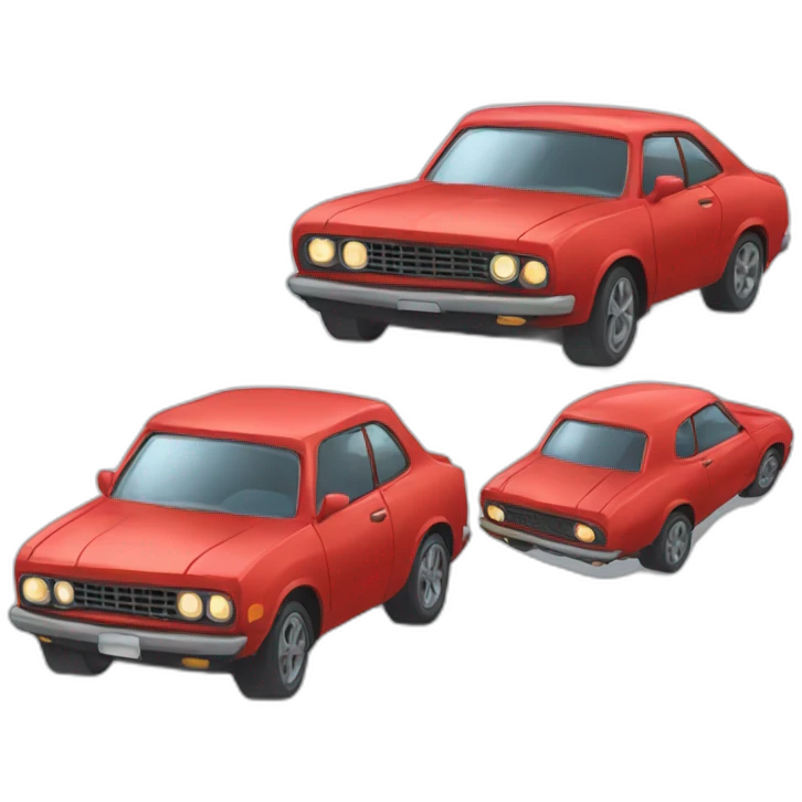 Cars dessin animé emoji