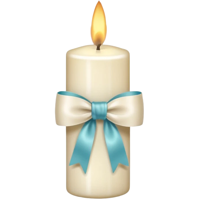 Candle with bow emoji