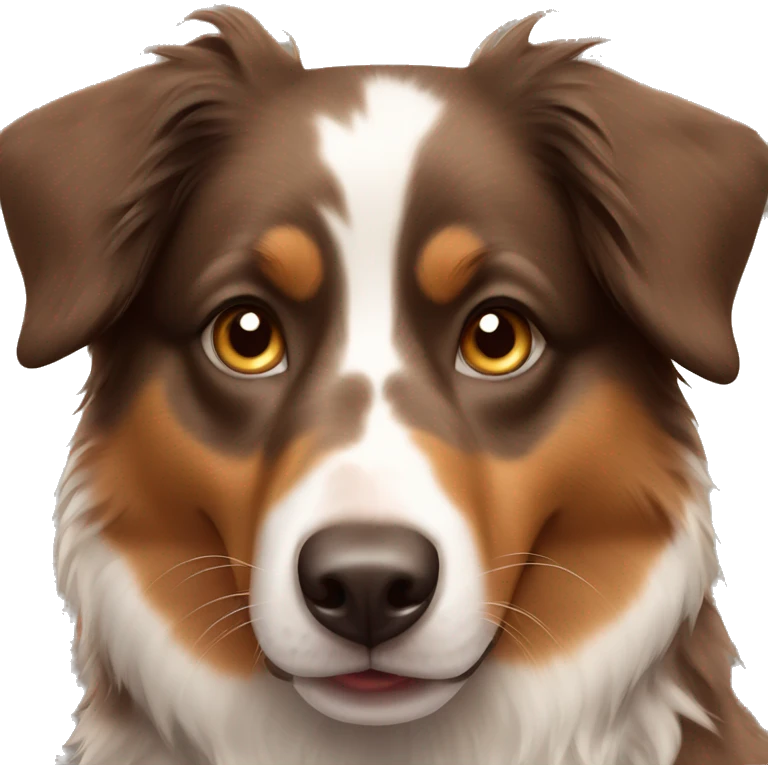 Brown Australian shepherd  emoji