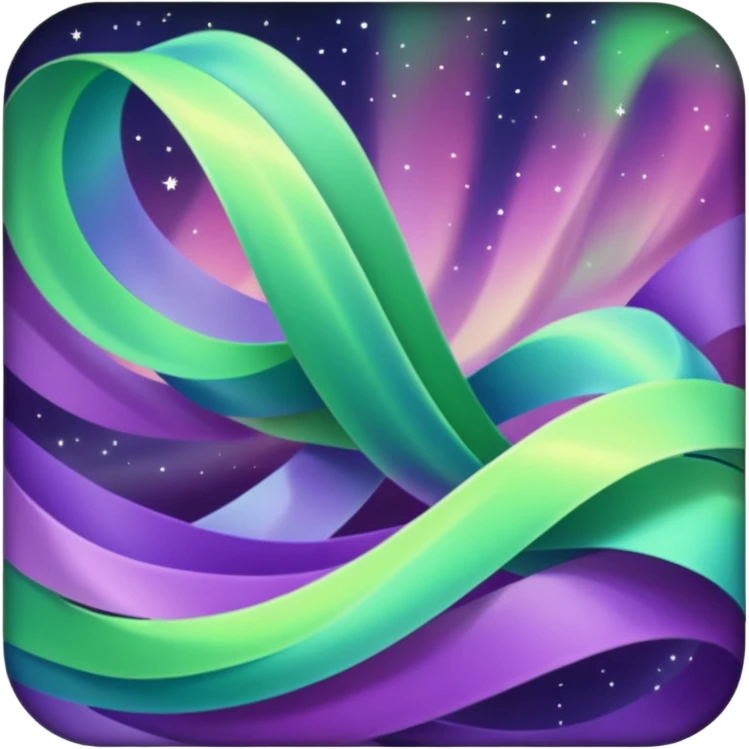 something that represents the aurora borealis emoji