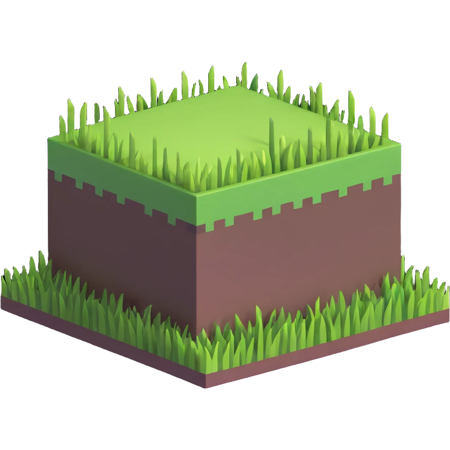 Minecraft grass block emoji