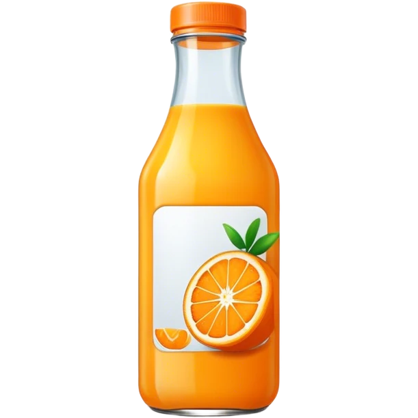 Orange juice bottle  emoji