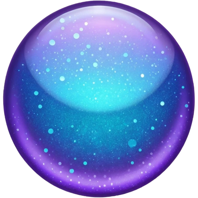 Glitter Purple and Cian add emoji