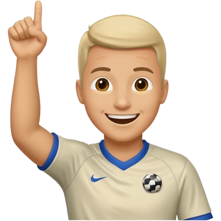 soccer mentor cheering on the sidelines emoji