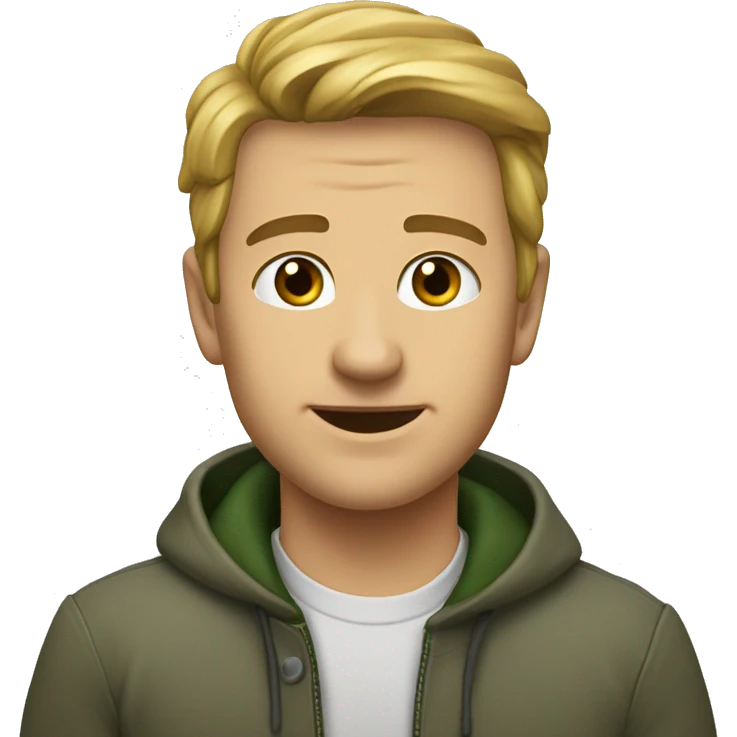 зеленоглазая русая девушка  emoji