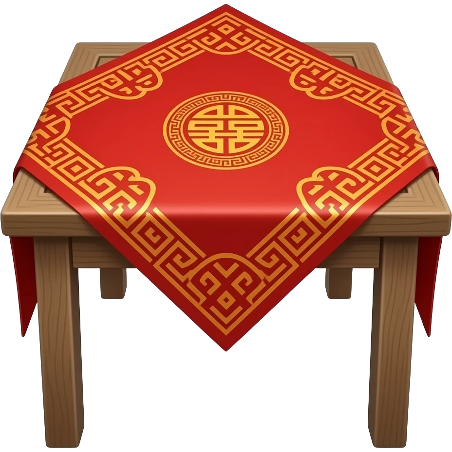 table with chinese cloth emoji