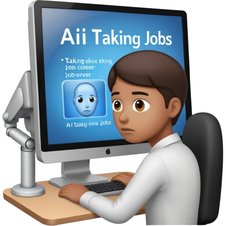 AI Taking over jobs emoji