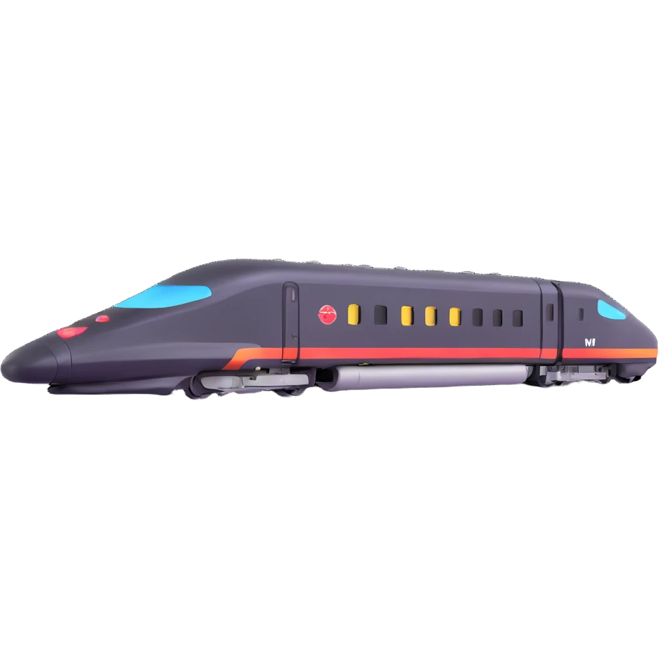 high speed bullet train emoji