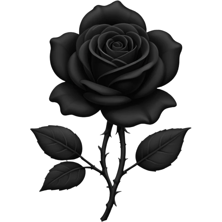 Rosa negra emoji