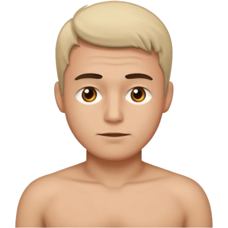A man's face in under garment emoji