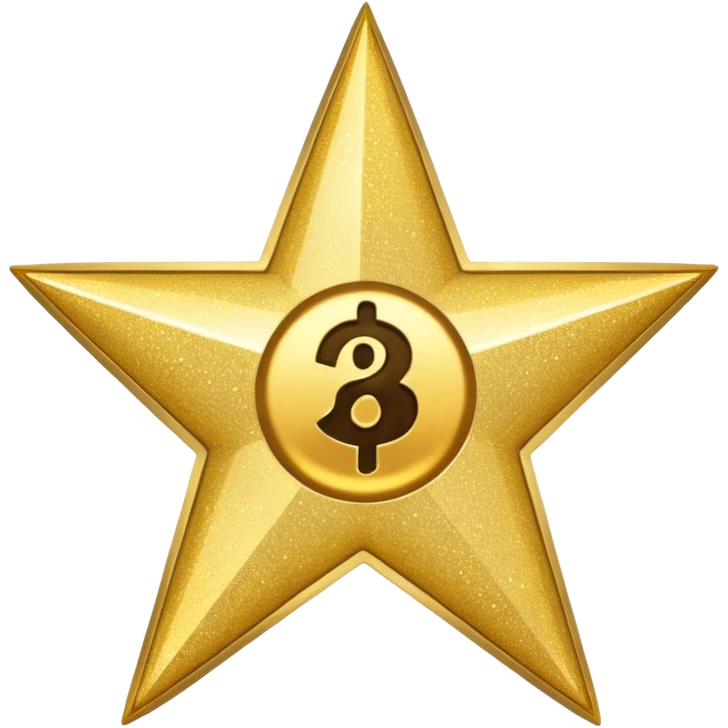 Star with "$" in the center. emoji