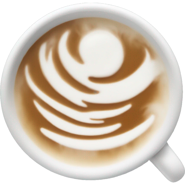 Chai tea latte with cold foam emoji