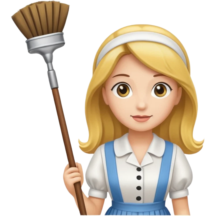 Maid with duster emoji