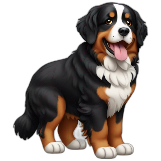Bernese Mountain Dog emoji