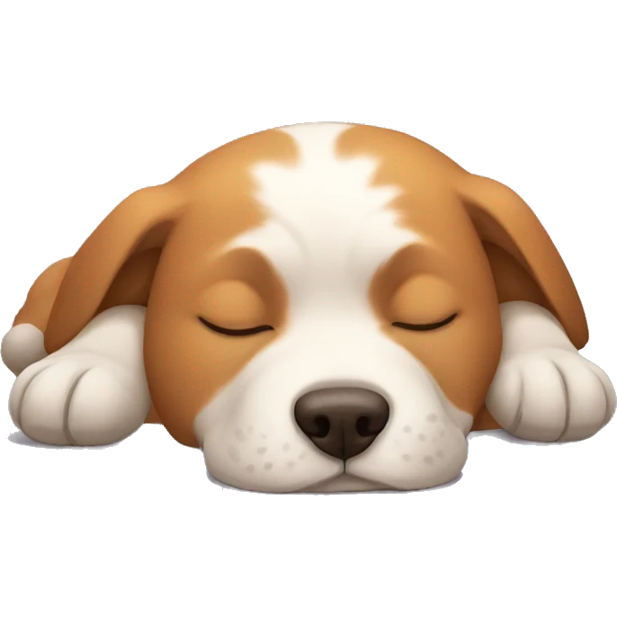 Dog sleeping emoji