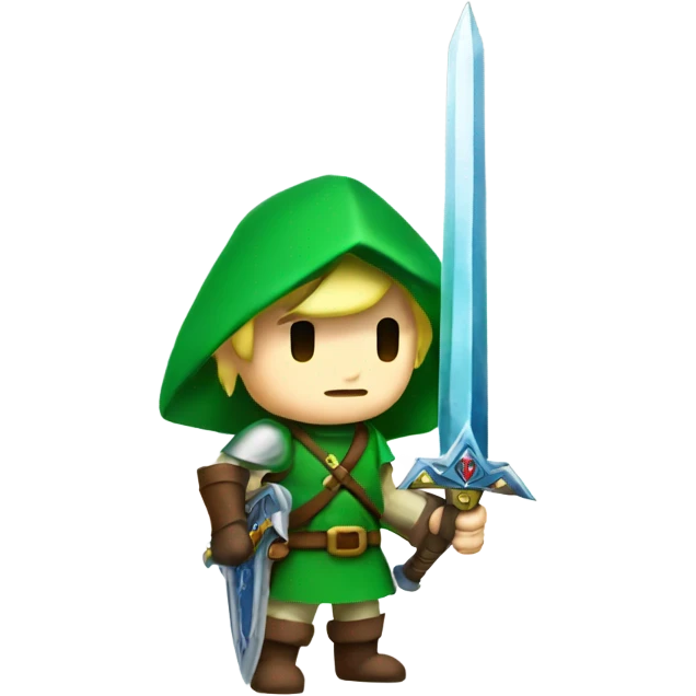 link holding the master sword  emoji
