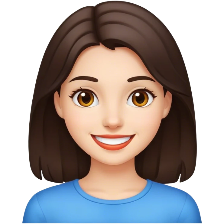 Wow emotion!!! (brunette girl) emoji