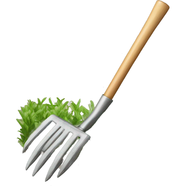 Broadfork for garden  emoji