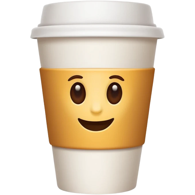 Paper coffee cup emoji