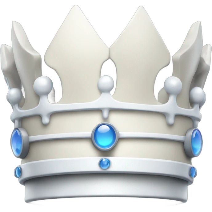 White crown.  emoji