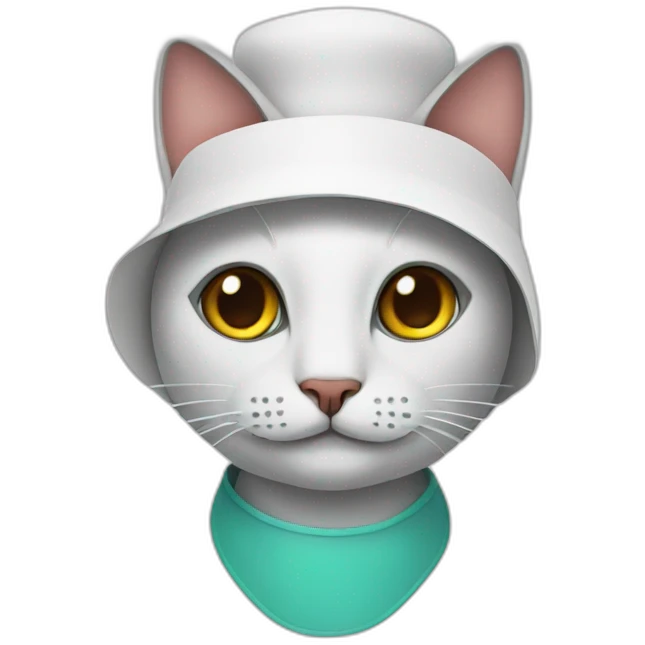  cat in a doctor hat emoji