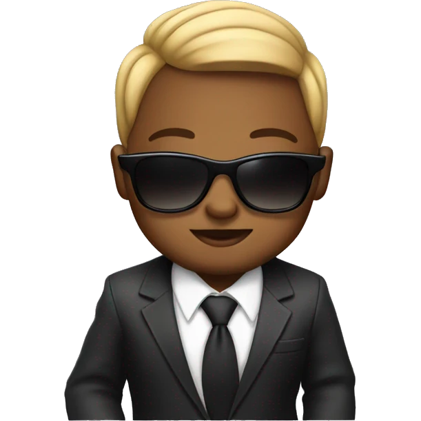 baby boss in the suit and  sunglasses  emoji
