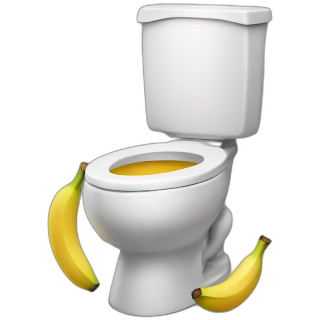 Toilet banana emoji